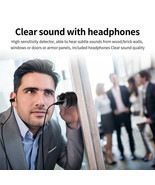 Wall Microphone Voice Ear Listen Through Wall Device with Headphone Dete... - $19.79