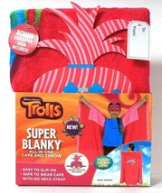 Franco Manufacturing Co DreamWorks Trolls Super Blanky All In One Cape & Throw