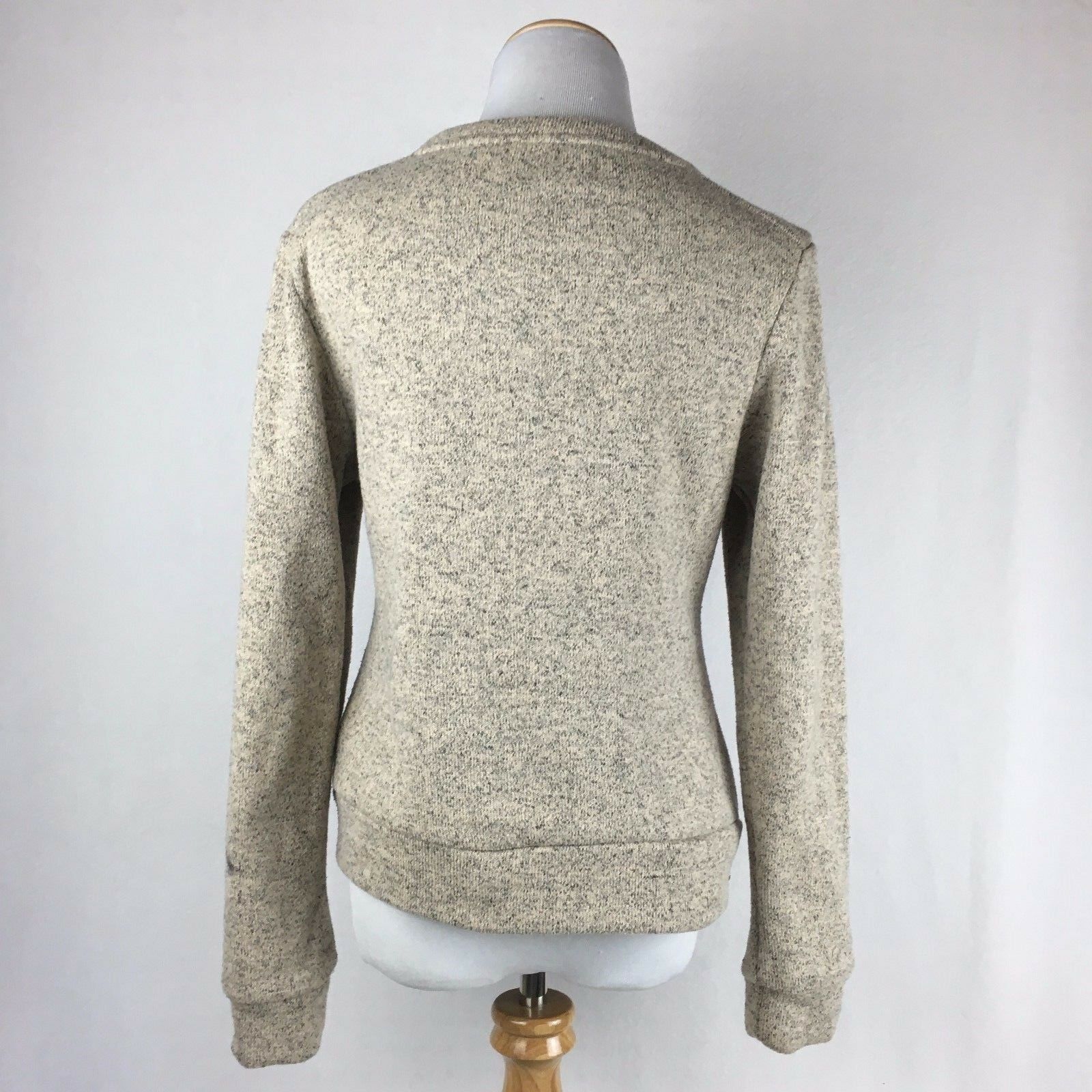 Zara Collection Women's Beige Thick Knit Cardigan Sweater Sz Medium ...