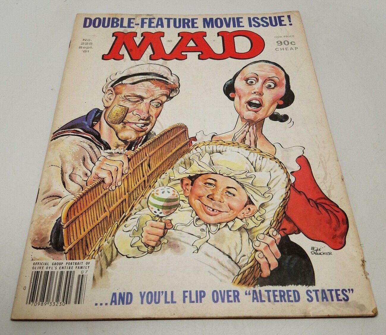 MAD Magazine No. 225 Sept. 1981 Double Feature Movie Issue! - Comics