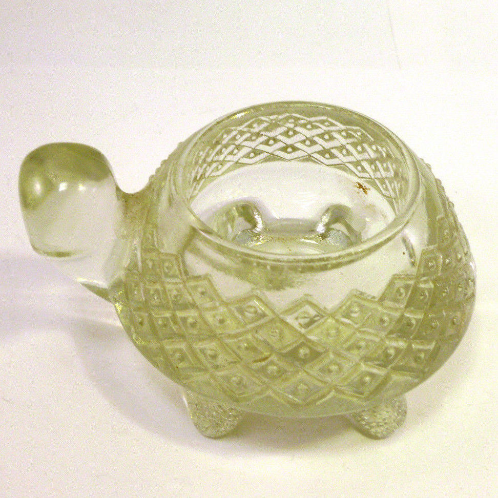4.5" Clear Glass AVON TURTLE VOTIVE CANDLE HOLDER Candle Holders