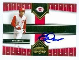 Eric Davis autographed Baseball Card (Cincinnati Reds) 2005 Donruss Champions #5 - $19.00