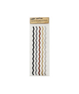 The Paper Studio Stickabilities Glittered Waves Border Stickers, Set of ... - $4.79