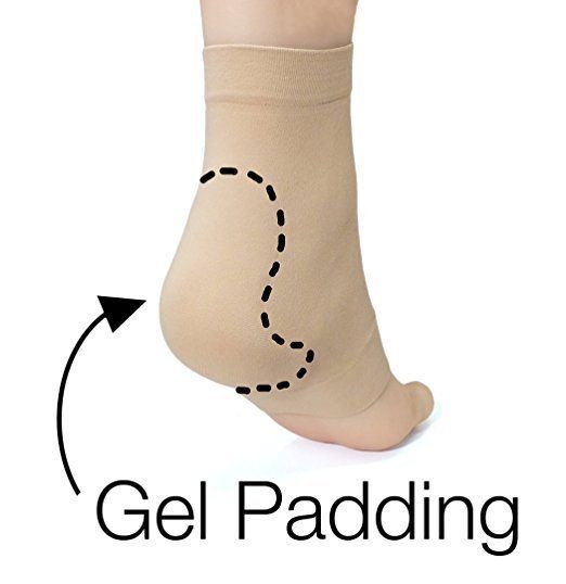 padded socks heel