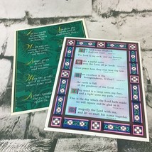 Vintage Hallmark Stickers Psalms Bible Quotes Lot Of 2 Sheets Scrapbooking - $11.88