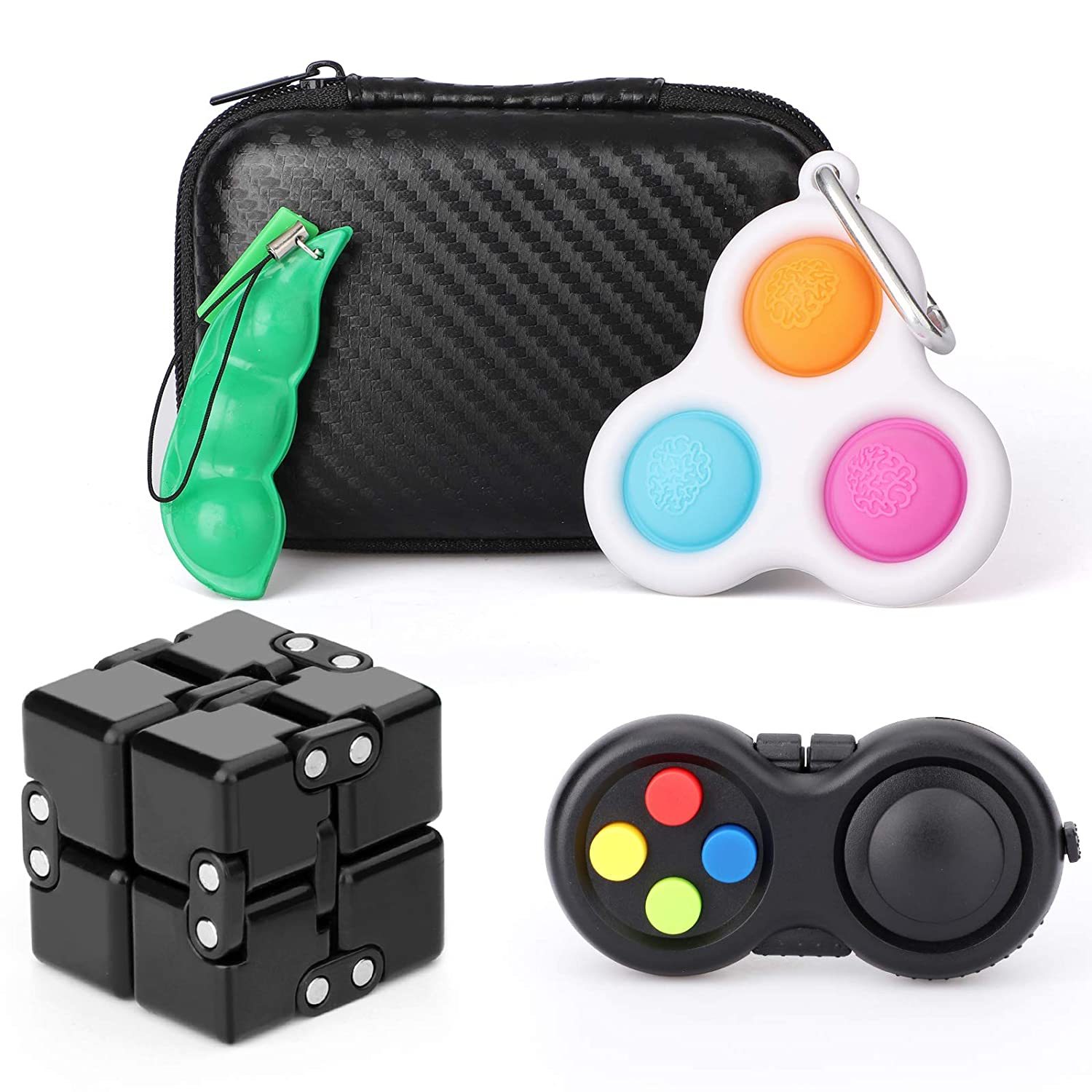 Fidget Pack Toys Set Simple Dimple, Fidget Pad Controller, Infintiy Cu