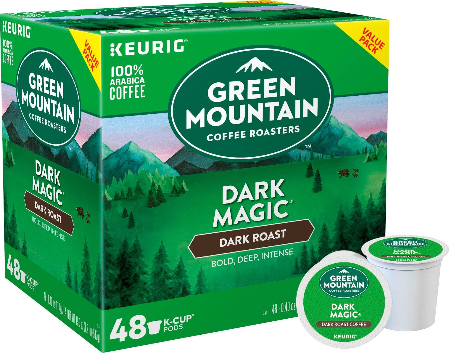Green Mountain Coffee 15171 Dark Magic K-Cup Pods (48-Pack)