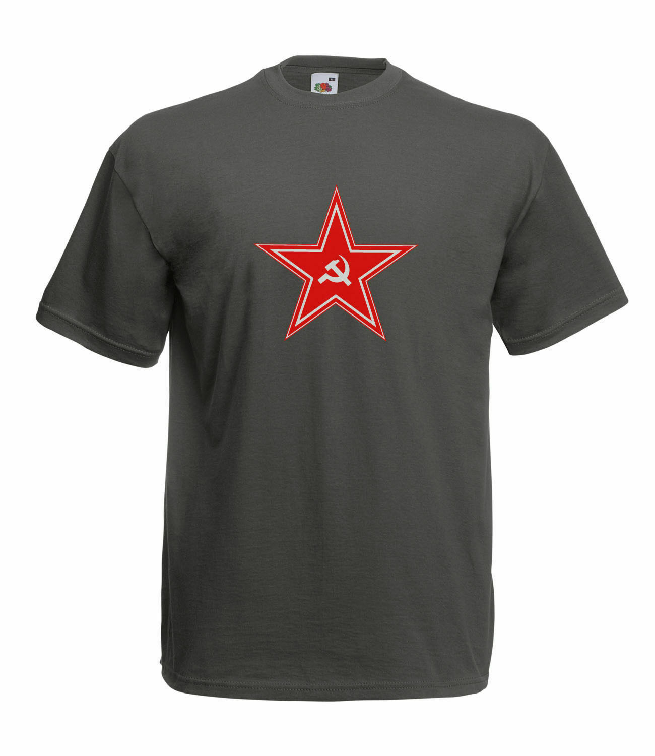 Primary image for RUSSIAN RED STAR HAMMER AND SICKLE GRAPHIC HIGH QUALITY FULL COLOUR T SHIRT