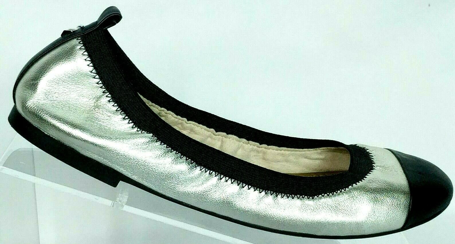 silver flat shoes size 7