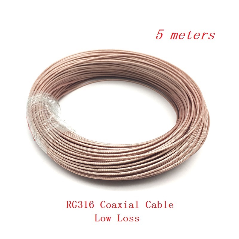 5 Meters RF RG316 Coax Coaxial Cable High Temperature Resistant High