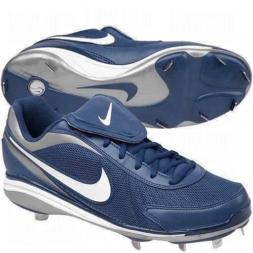 Mens Nike Baseball Cleats Air Zoom Coop Blue Metal Shoes $80 NEW-sz 15