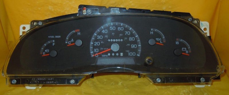 2002 Ford E350 Super Duty Van Econoline Gas Instrument Cluster - 6 ...