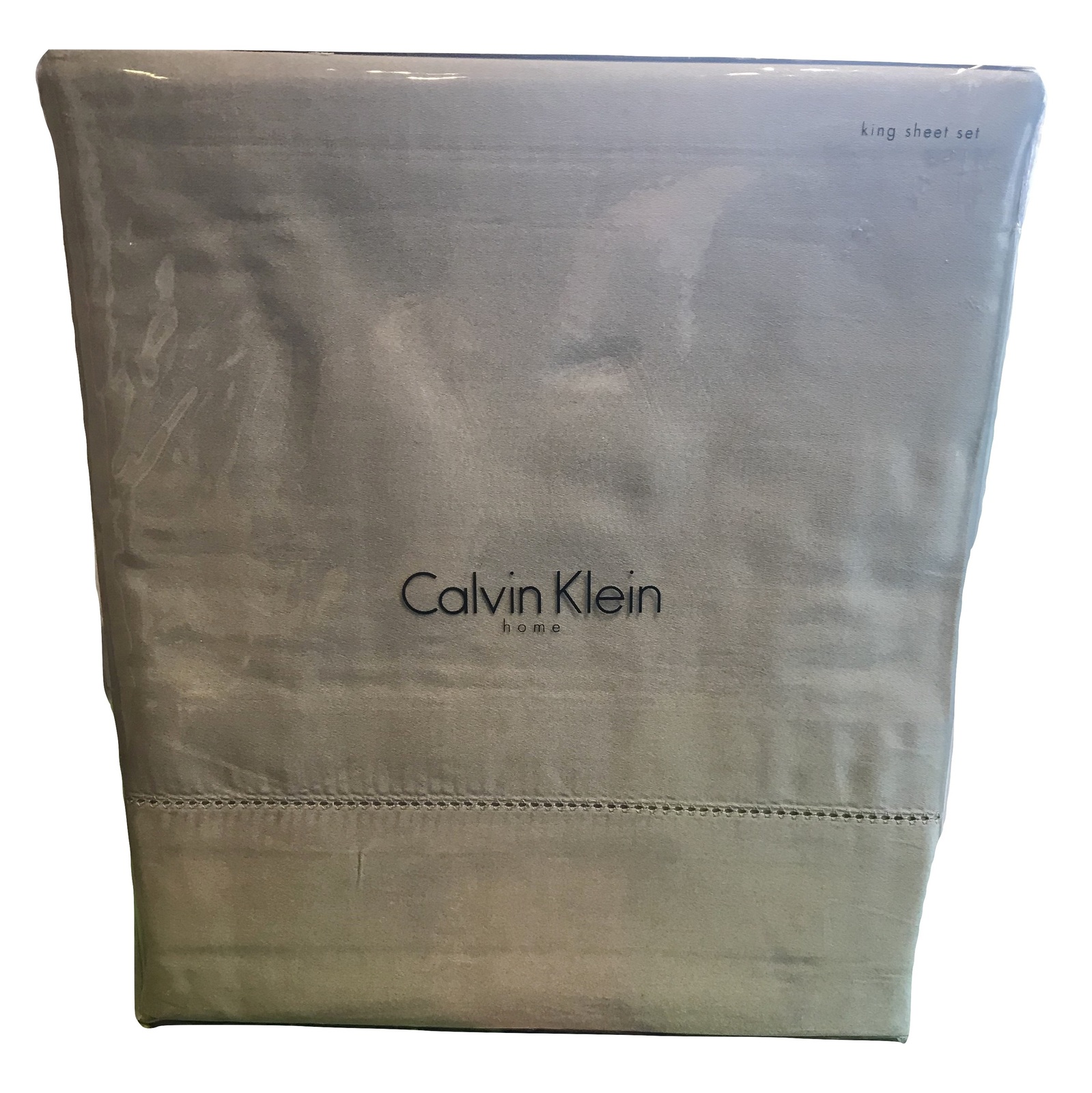 Calvin Klein Woven Combed 100% Combed Cotton King Sheet Set, Azores ...