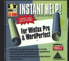 Instant Help! Winfax Pro & WordPerfect CD-ROM for Windows - NEW in JC - $3.98
