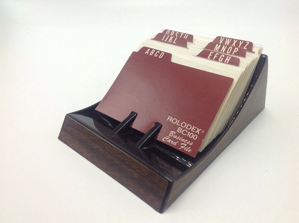 Vintage Rolodex Business Card File Executive Model BC 100 Unused New Old Stock Rolodex