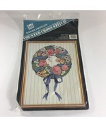 Banar Designs Counted Cross Stitch CSL509 Flower Wreath Roses Floral Kit... - $8.91
