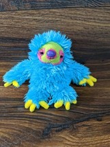 Adventure Planet Plush SLOTH 7 Inch Blue with Multicolored Face Soft Yellow feet - $13.30