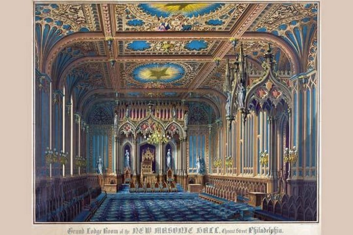Symbols - Grand Lodge room of the new Masonic Hall, Chestnut Street Philadelphia - $21.99 - $196.99