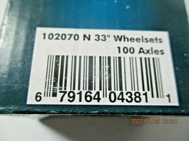 Rapido Trains Inc #102070 Wheels 33", 13.72mm/.540" Axle 100 Pack N-Scale image 2