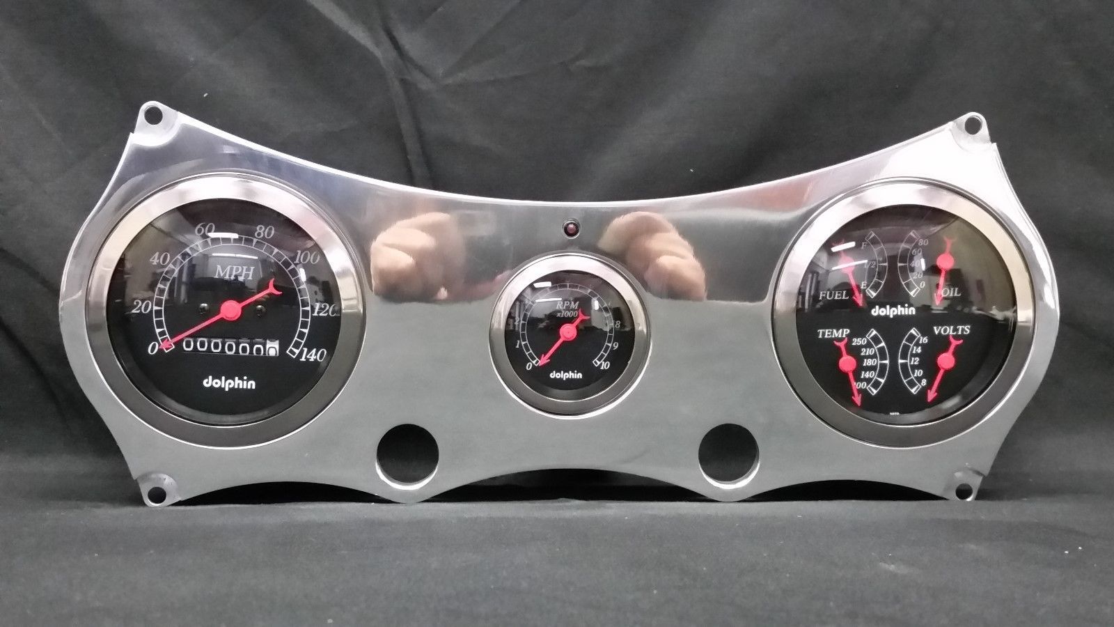 1964 1965 CHEVELLE GAUGE CLUSTER BLACK Gauges