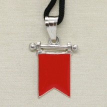 SOLID 925 STERLING SILVER PENDANT WITH NAUTICAL FLAG, LETTER B, ENAMEL, CHARM image 1