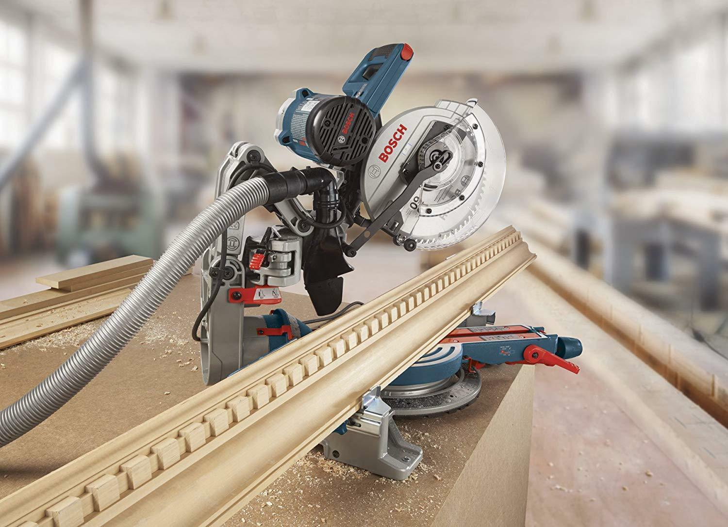 Bosch 10Inch 15Amp Dual Bevel AxialGlide Compact Miter Saw, CM10GD