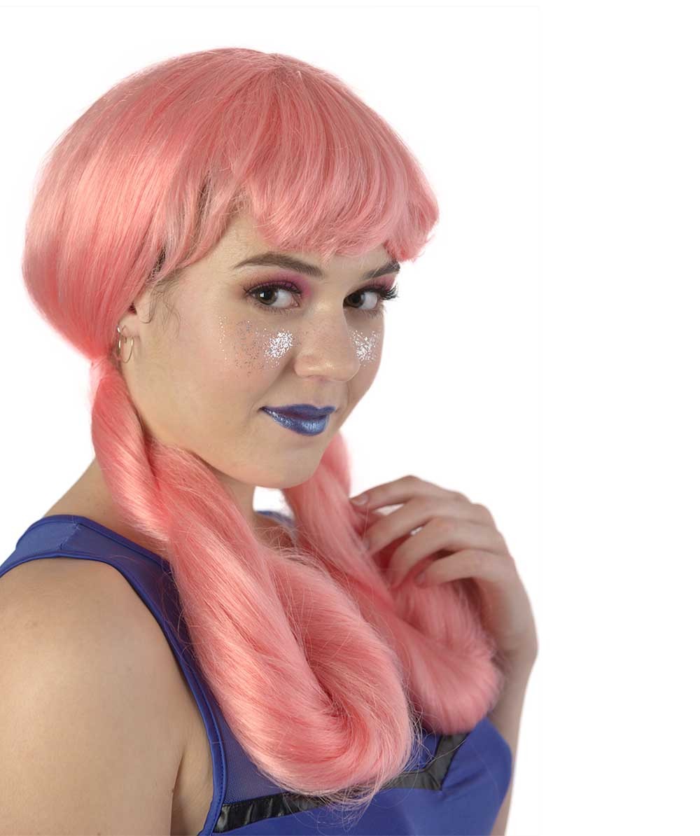Nurse Joy Pokemon Wig, Pink HW1439 Wigs &amp; Facial Hair