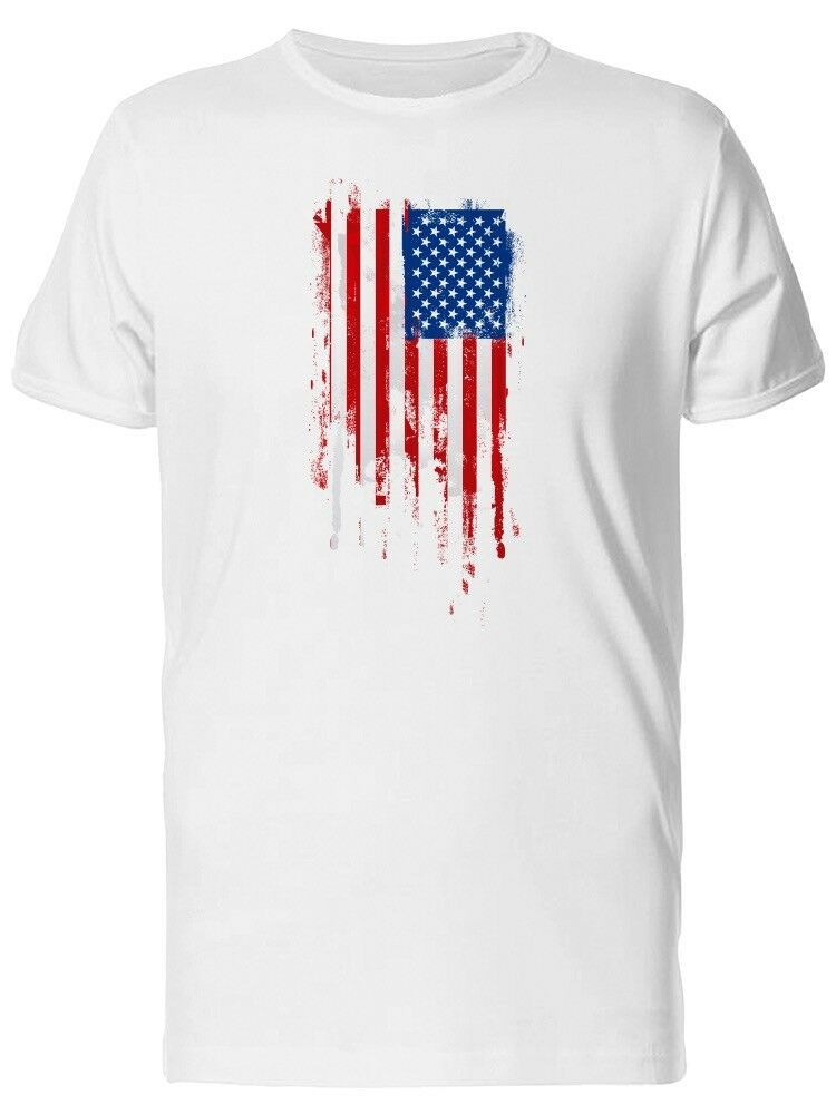 Faded American Flag Tee Mens - T-Shirts