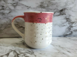Sheffield Home Mug Pink With Metallic Flake Pattern 16 Oz Used - $16.78