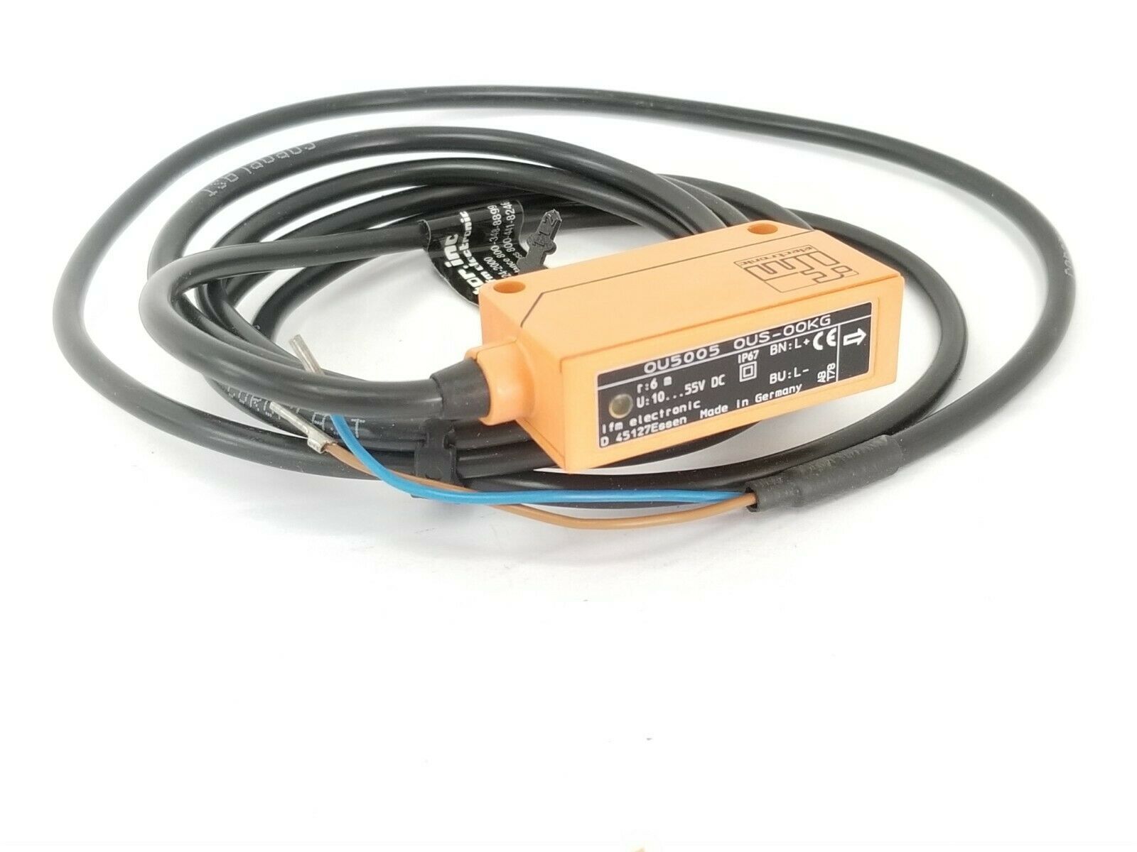 IFM EFECTOR OU5005 OUSOOKG THROUGHBEAM SENSOR TRANSMITTER R 6M