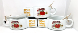Three Campbell&#39;s Soup and Cracker Bowsl Mugs With Spoons M&#39;m! M&#39;m! Good! - $24.99