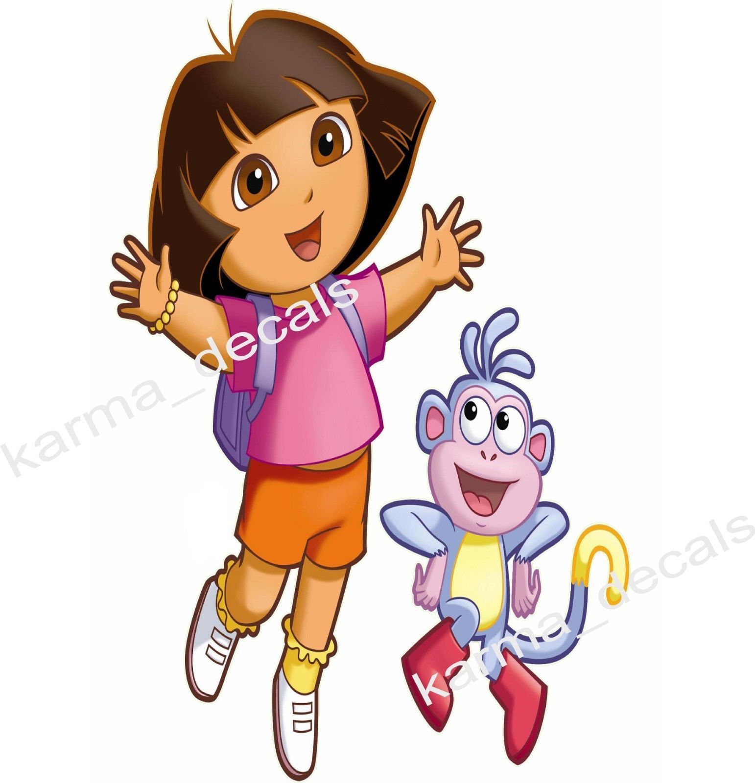 Dora the explorer Boots Window Decal WALL STICKER Home Decor Art Mural ...