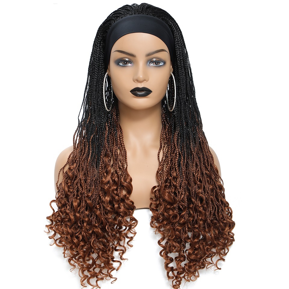 18 inch Micro box braid curly end 1b ombre 30 lace wig afro curly lace ...