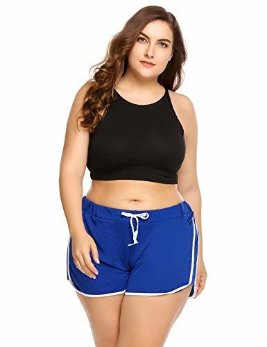 plus size light blue seamless workout shorts