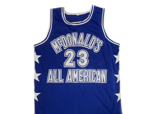 Michael Jordan #23 McDonald's All American Basketball Jersey Blue Any Size