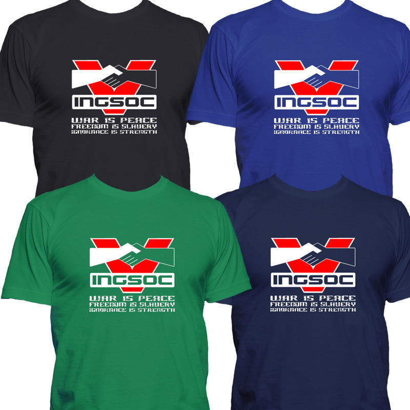 INGSOC George Orwell Slogan 1984 Big Brother Socialism War is Peace t ...