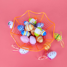 Random Color 6pcs Easter Eggs Pendant Ornament Fake Plastic Chocolate Eg... - $8.23