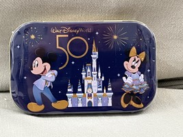 Walt Disney World 50th Anniversary Character Peppermints in Metal Box NEW