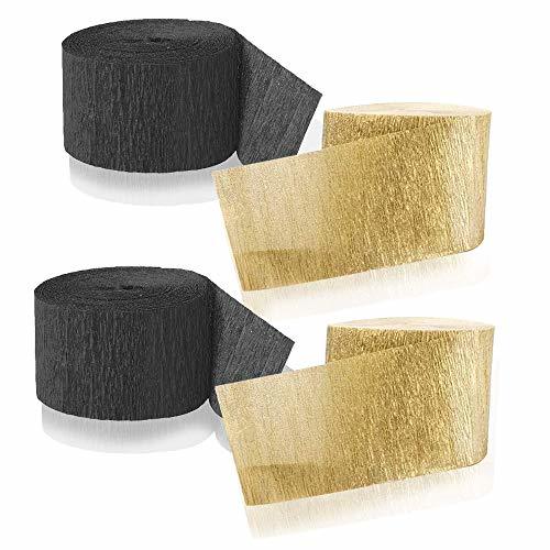 DENNECREPE Blue Crepe Paper Streamers 2 Rolls 145 ft Total Made in USA 