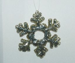 Sage Company XAO11985PL Glittered Snowflake Ornament 12 Pieces Platinum Color image 2