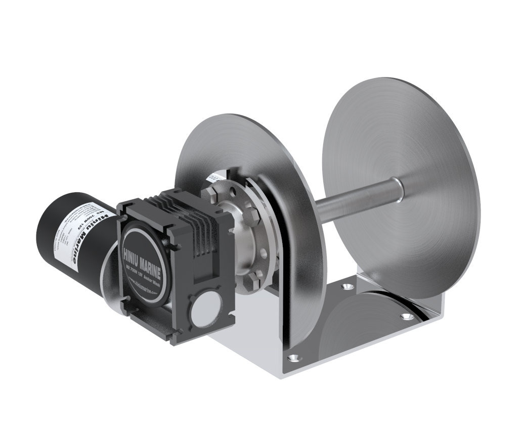 12V 1200W 316 Stainless Steel Drum Anchor Winch Marine Fishing Boat