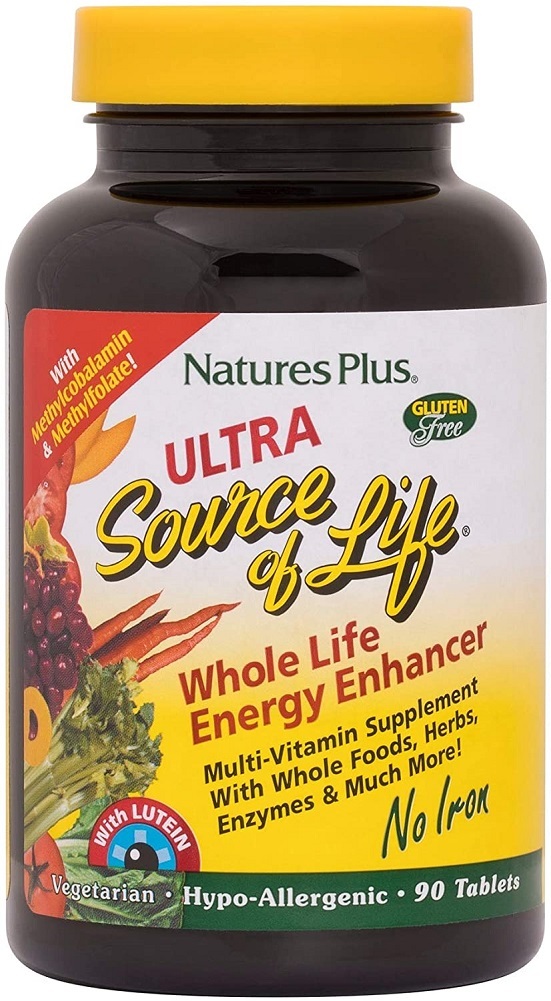 NaturesPlus Ultra Source of Life with Lutein No Iron Tablets - 90 Vegetarian