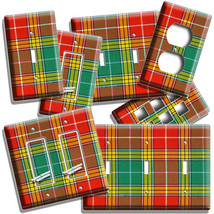 COLORFUL TWEED TARTAN PLAID PATTERN LIGHTSWITCH OUTLET WALL PLATE ROOM A... - $10.22+