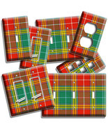 COLORFUL TWEED TARTAN PLAID PATTERN LIGHTSWITCH OUTLET WALL PLATE ROOM A... - $9.34+