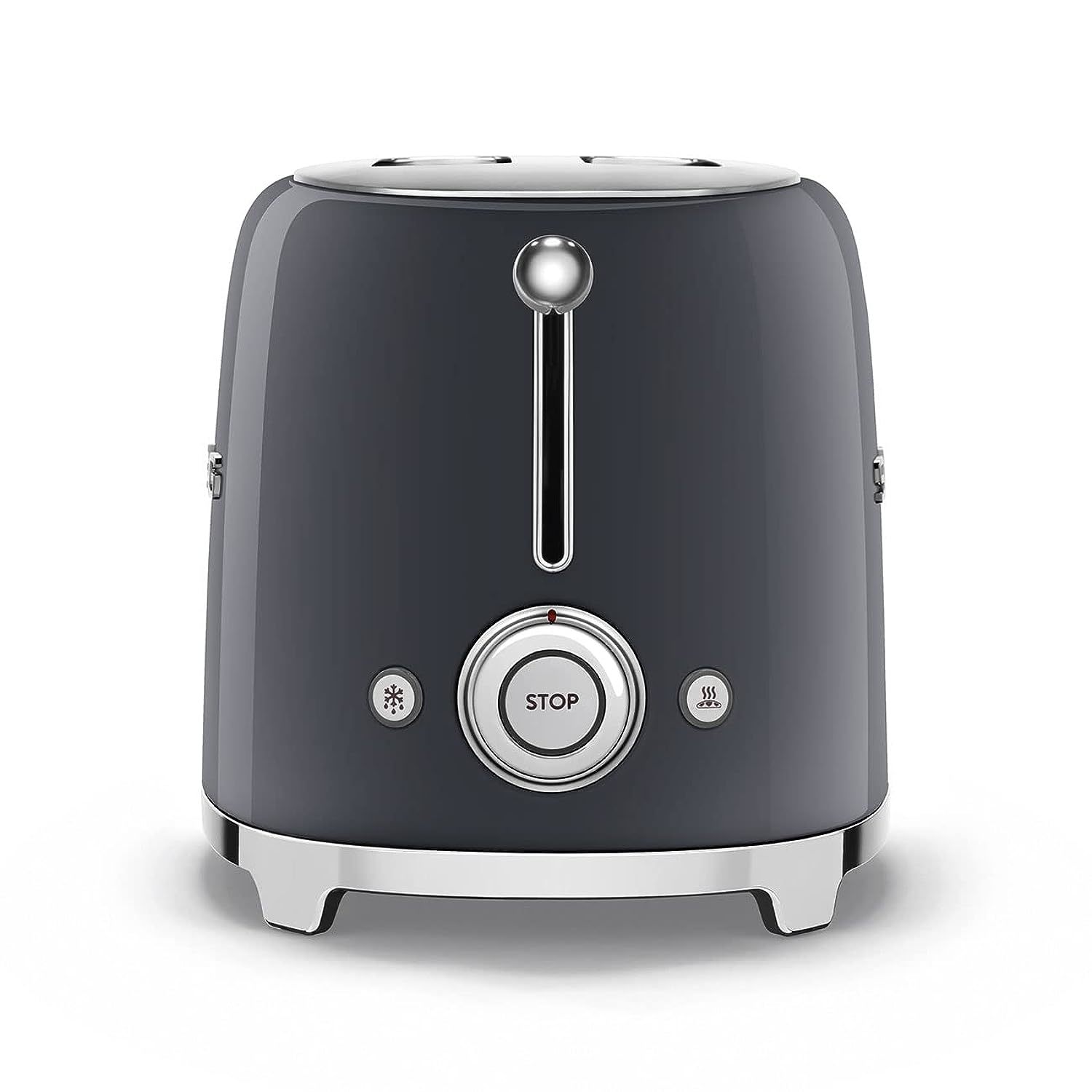 SMEG 50's Retro Style Aesthetic 2 Slice Toaster in Slate Gray Toasters