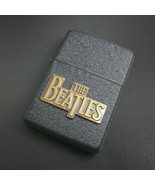 Retired Beatles Black Crackle Brass Zippo Lighter - $89.95