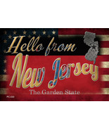 Hello From New Jersey Novelty Metal Postcard - $12.95
