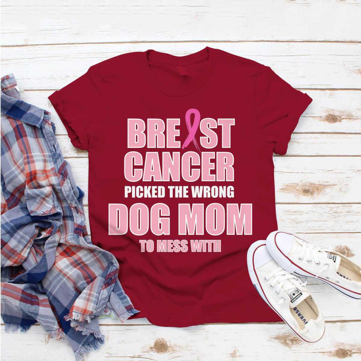 Breast Cancer Awareness Dog Mom T-Shirt Ideas Birthday ...