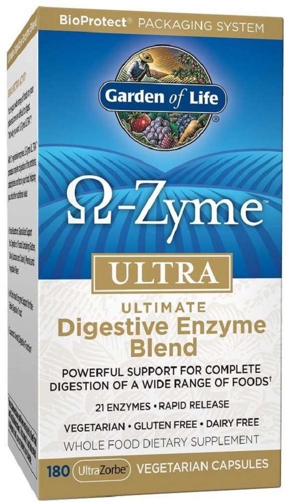 Garden of Life Vegetarian Digestive Supplement - Omega Zyme Ultra Enzyme Blend
