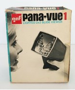 Vintage GAF Pana-Vue 1 Lighted 2x2 Slide Viewer Original Box Untested - $19.99